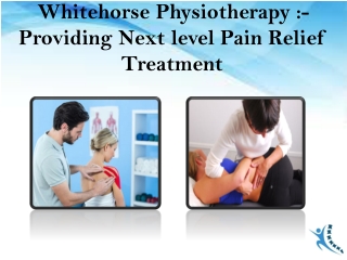 Whitehorse Physiotherapy :- Providing Next level Pain Relief Treatment