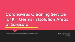 ServiceMaster By Wright Offers Coronavirus Decontamination Sarasota