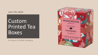 Custom Printed Tea Boxes - Create Your Own