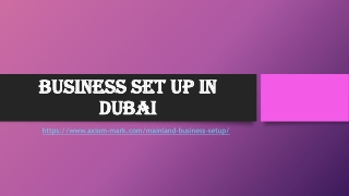 Business set up in Dubai