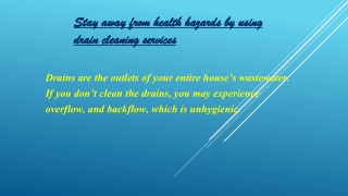 Drain cleaning nyc
