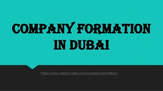 Company Formation in Dubai