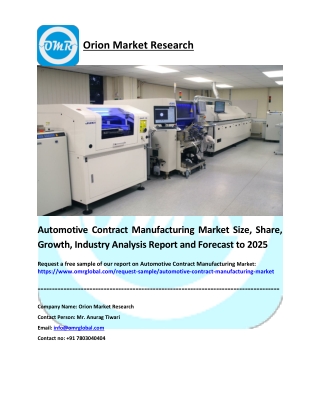 Automotive Contract Manufacturing Market