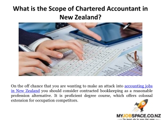 What is the Scope of Chartered Accountant in New Zealand?