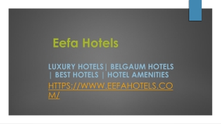 5 types of room every hotel must have  -  PPT