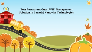 Best Restaurant Guest WIFI Management Solution In Canada| Nanovise Technologies