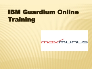 HOW WILL IBM GUARDIUM TRAINING HELP YOUR CAREER