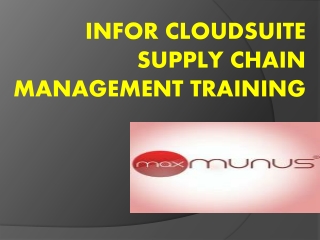 What will participants learn on Infor CloudSuite Supply Chain Management Training
