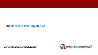 3D concrete printing market