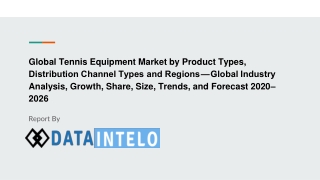 Tennis Equipment Market by Product Types, Distribution Channel Types and Regions — Global Industry Analysis, Growth, Sha