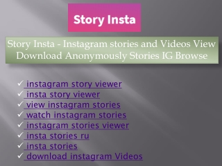 instagram story viewer