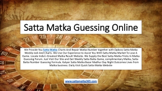 Satta Matka Guessing Online