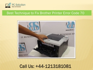 Call  44-1213181081 How To Fix Resolve Brother Printer Error Code 70