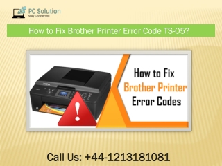 Call  44-1213181081 How To fix Easiest Way Brother Printer Error Code TS-05