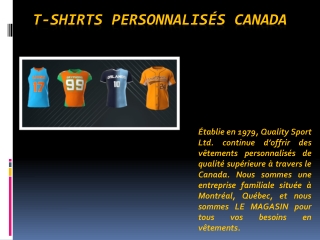 t-shirts personnalisés canada