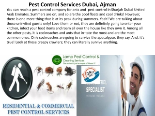 pest control services Dubai