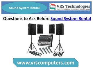 Sound System Rental For Your Event in Dubai