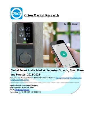 Smart Locks Market Research and Forecast 2018-2023