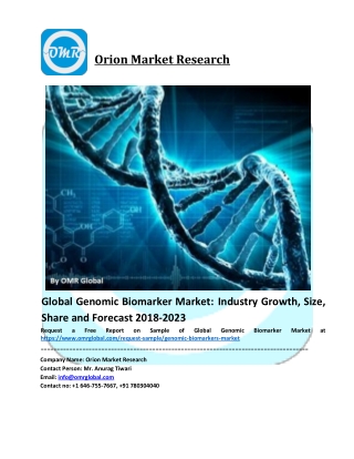 Genomic Biomarker Market Size and Forecast, 2018-2023