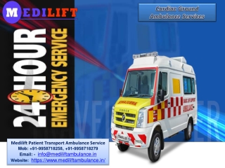 Get Medilift ICU Ambulance in Patna and Bhagalpur for Best and Emergency Patient Transportation