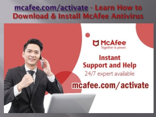 mcafee.com/activate - Learn How to Download & Install McAfee Antivirus