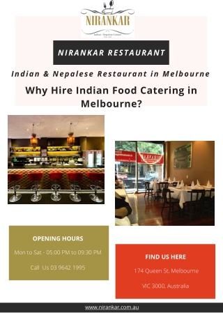 Why Hire Indian Food Catering in Melbourne?