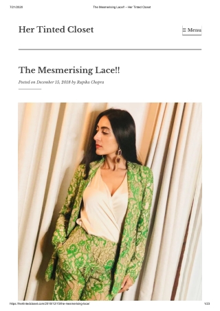 The Mesmerising Lace!! – Her Tinted Closet