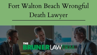 Fort Walton Beach Wrongful Death Lawyer