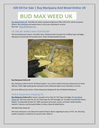 Buy Weed Online UK