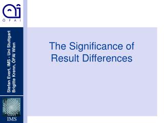 The Significance of Result Differences