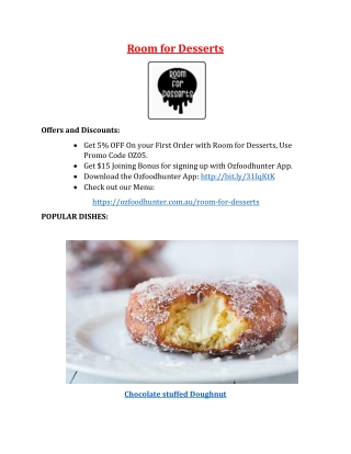 5% off - Room for Dessert Takeaway, Wantirna South VIC