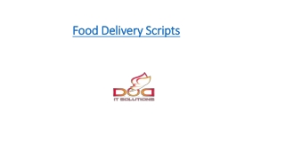 Food Delivery Scripts | Ready-Made Clone Scripts | DOD IT SOLUTIONS
