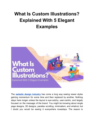 What Is Custom Illustrations? Explained With 5 Elegant Examples