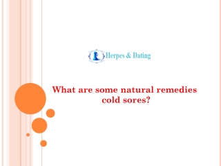 Home Remedies For Cold Sore