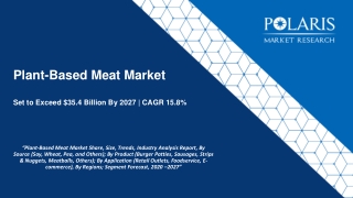 Market participants in the plant-based meat market