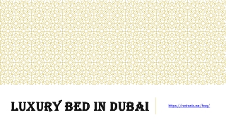 Luxury Bed in Dubai