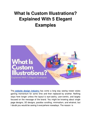 What Is Custom Illustrations? Explained With 5 Elegant Examples