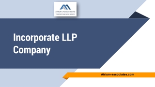 Incorporate LLP Company