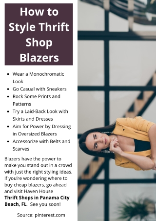 How to Style Thrift Shop Blazers