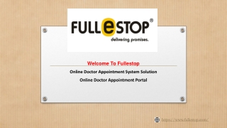 Online Doctor Appointment System Solution  Fullestop