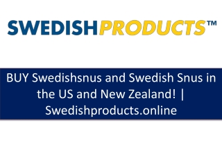 Swedishsnus