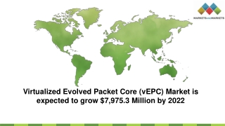 Virtualized Evolved Packet Core (vEPC) Market is projected to register a moderate 52.4% CAGR in the forecast period.