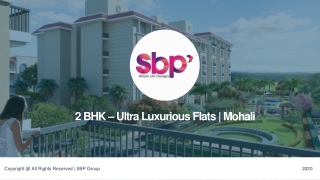 Ultra Luxurious 2 BHK Flats in Mohali at just 34.9 Lacs!