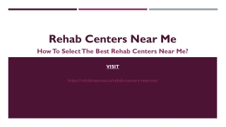 Rehab Centers Near Me