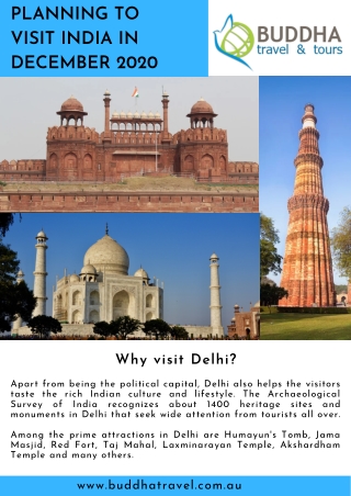 Planning to Visit India in December 2020? Book Cheap Flight to Delhi