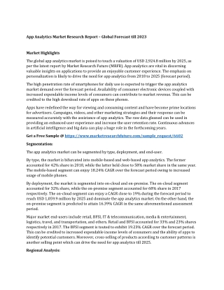 App Analytics Market Research Report – Global Forecast till 2023