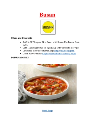 Busan korean Restaurant Melbourne, VIC - 5% off