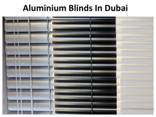 Aluminum Blinds Dubai