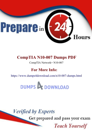 CompTIA N10-007 Dumps | N10-007 Practice Test Questions | Dumps4Download