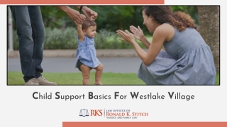 Child Support Basics For Westlake Village